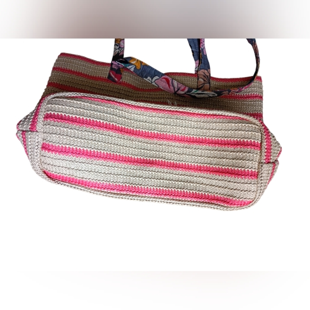 Vera Bradley Large Beach Tote Bag Costal Paradise Pattern EUC - Picture 6 of 6